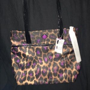 NWOT Coach Ocelot Print Handbag
